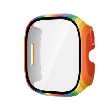 For Verizon Gizmo Watch 3 PC + Tempered Film Integrated Watch Protective Case(Rainbow)
