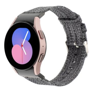 For Samsung Galaxy Watch6/6 Classic/5/5 Pro Nylon Canvas Watch Band(Grey)