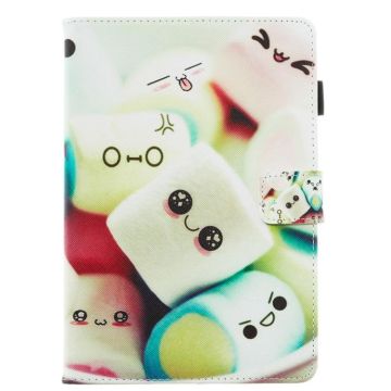 For Amazon Kindle Fire HD 8 (2020) Painted Flat Leather Case with Card Slot & Wallet & Holder & Sleep / Wake-up Function(Towel)