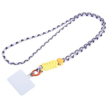 Universal Phone Braided Long Lanyard(Purple+Yellow)