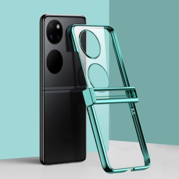 For Huawei Pocket 2 Three-stage Nano Electroplated PC Transparent Phone Case(Green)