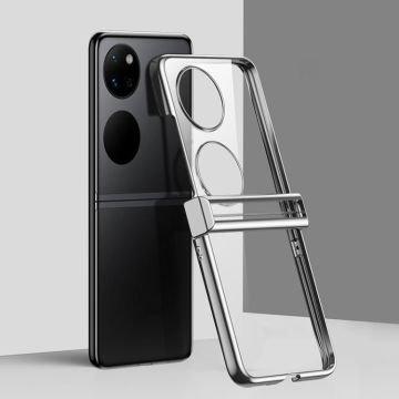 For Huawei Pocket 2 Three-stage Nano Electroplated PC Transparent Phone Case(Silver)