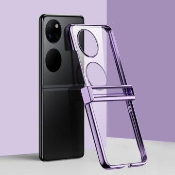 For Huawei Pocket 2 Three-stage Nano Electroplated PC Transparent Phone Case(Purple)