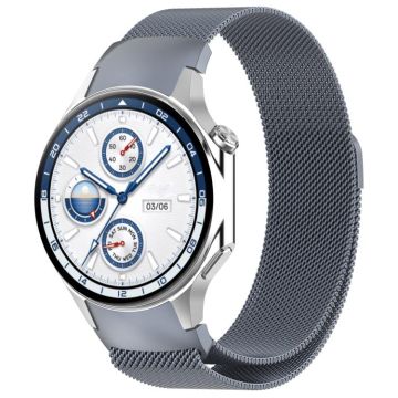 For OPPO Watch X2 / OnePlus Watch 3 Milan Magnetic Steel Mesh Watch Band(Space Grey)