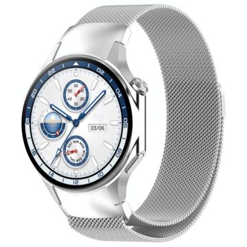 For OPPO Watch X2 / OnePlus Watch 3 Milan Magnetic Steel Mesh Watch Band(Silver)