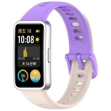 For Huawei Band 10 / 9 / 8 Nail Button Glossy Silicone Watch Band(Starlight Purple)