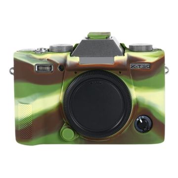 For FUJIFILM X-T30 II Soft Silicone Protective Case(Camouflage)