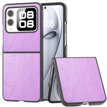 For Huawei nova Flip Glitter Full Coverage PU + PC Phone Case(Purple)