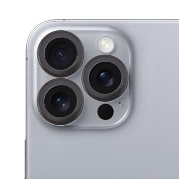 For iPhone 16 Pro / 16 Pro Max Metal Tempered Glass Back Camera Film(Black)