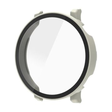 For Huawei Watch GT 5 41mm Tempered Glass Film Integrated PC Watch Protective Case(Ivory White)