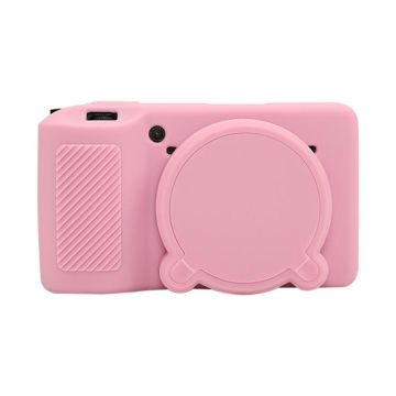 For Ricoh GR III Soft Silicone Protective Case(Pink)