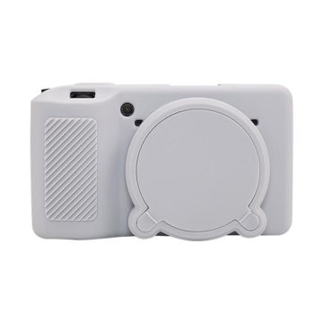 For Ricoh GR III Soft Silicone Protective Case(Grey)