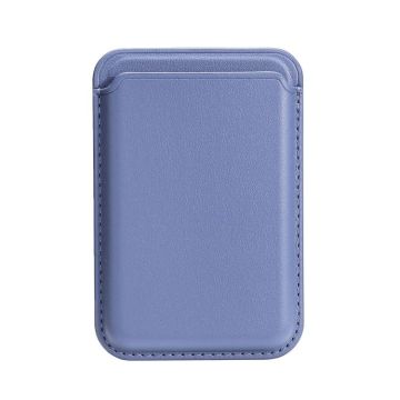 Single Card Slot MagSafe Magnetic Leather Card Bag(Light Purple)