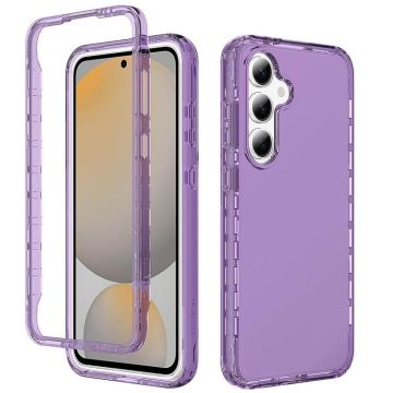 For Samsung Galaxy A16 5G Shockproof Clear Gradient PC + TPU Phone Case(Purple)
