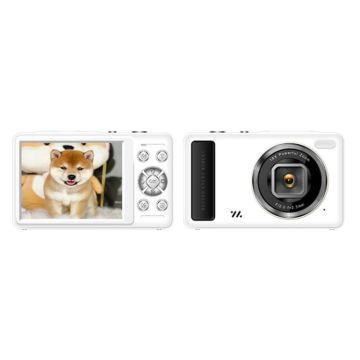 DC15 2.4 inch 18X Digital Zoom Camera 4K HD Video 64MP Shooting(White)