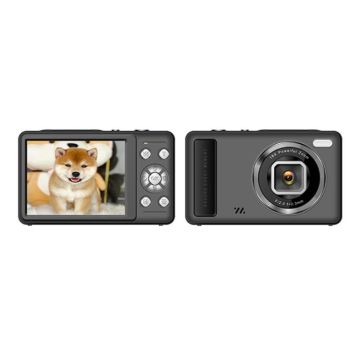 DC15 2.4 inch 18X Digital Zoom Camera 4K HD Video 64MP Shooting(Black)