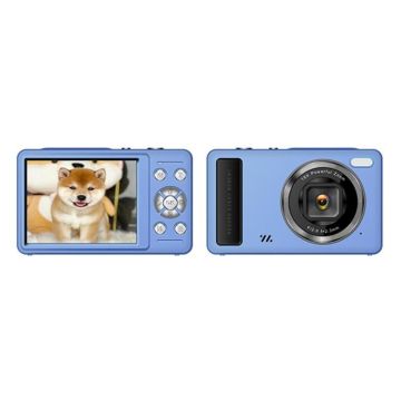 DC15 2.4 inch 18X Digital Zoom Camera 4K HD Video 64MP Shooting(Blue)