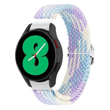 For Samsung Galaxy Watch 7 / 6 / 5 / 4  Kalebol Eight Buckle Nylon Braided Watch Band(Violet)