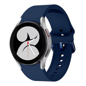 For Samsung Galaxy Watch 7 / 6 / 5 / 4 Kalebol Metal Pin Buckle Silicone Watch Band(Blue)