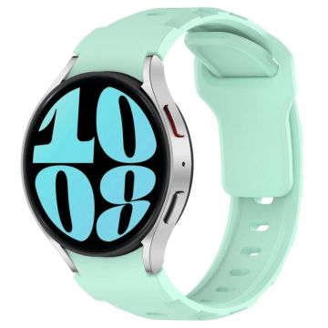 For Samsung Galaxy Watch 5 Pro / 6 / 7 Kalebol Armor Silicone Watch Band(Teal)