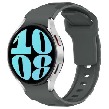 For Samsung Galaxy Watch 5 Pro / 6 / 7 Kalebol Armor Silicone Watch Band(Space Grey)