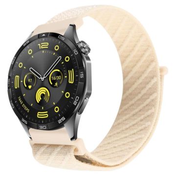 22mm Twill Nylon Loop Hook and Loop Fastener Watch Band(Starlight)