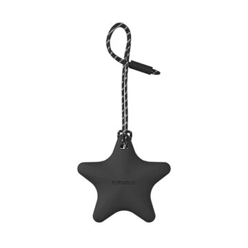For Airtag YOYOISLES Air Stars Series EVA Keychain Locator Protective Case(Black)