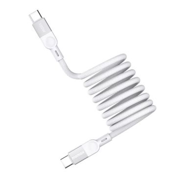 MOMAX DC36 100W USB-C / Type-C to USB-C / Type-C Magnetic Braided Data Cable, Length:2m(White)