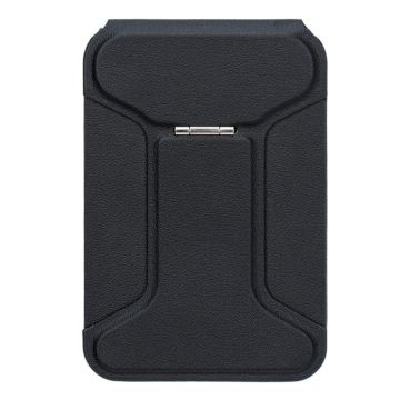 I-Shaped Phone Holder Leather Card Bag(Black)
