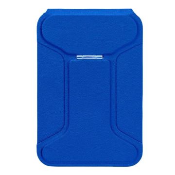 I-Shaped Phone Holder Leather Card Bag(Blue)
