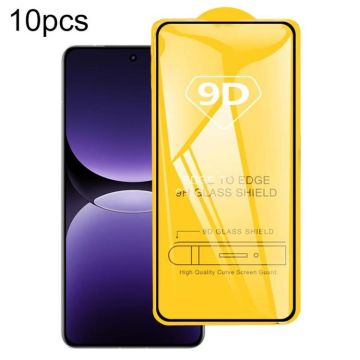 For Realme GT7 10pcs 9D Full Glue Full Screen Tempered Glass Film