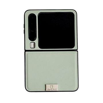For Huawei Pura X Morandi Solid Color Leather Texture Phone Case(Green)