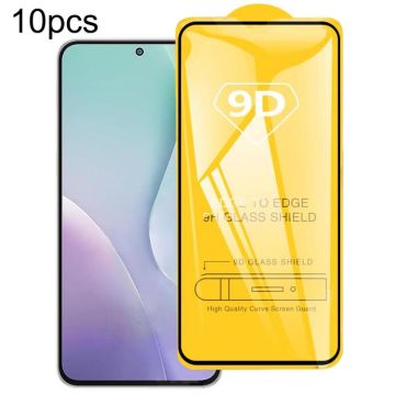 For Samsung Galaxy M56 5G 10pcs 9D Full Glue Full Screen Tempered Glass Film