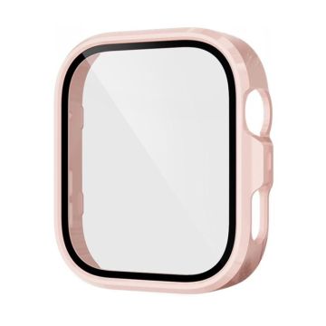 For Huawei Watch Fit 4 Pro Tempered Film Integrated PC Watch Protective Case(Pink)