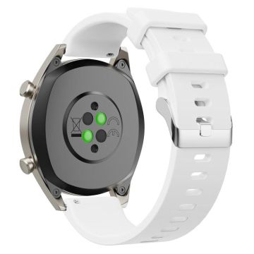 20mm Glossy Silicone Watch Band(White)