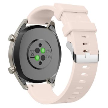 20mm Glossy Silicone Watch Band(Beige)