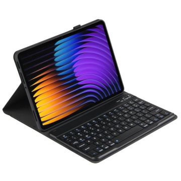 For Xiaomi Pad 7 / Pad 7 Pro 11.2 PX-MI7 Voltage Bluetooth Keyboard Leather Tablet Case(Black)