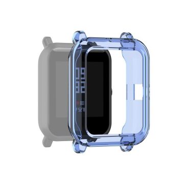For Amazfit Pop Half-coverage TPU Protective Case Cover(Blue)