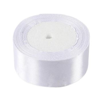 Pure Color DIY Manual Bowknot Gift Bouquet Ribbons Flowers Packaging Ribands, Size: 4.0cm*20m (White)