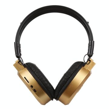 SH-S1 Folding Stereo HiFi Wireless Sports Headphone Headset with LCD Screen to Display Track Information & SD / TF Card, For Smart Phones & iPad & Laptop & Notebook & MP3 or Other Audio Devices(Gold)