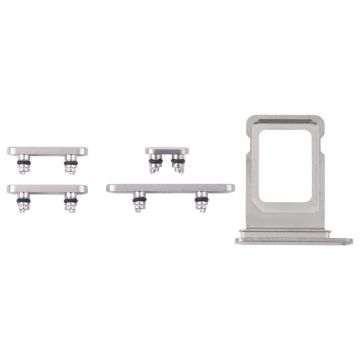 For iPhone 16 Pro Max Original SIM Card Tray + Side Keys (White)