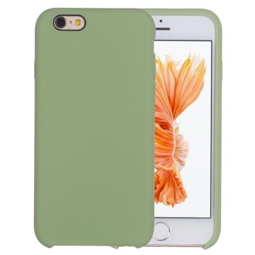 Pure Color Liquid Silicone + PC Shockproof Defender Case For iPhone SE 2020 & 8 & 7(Mint Green)