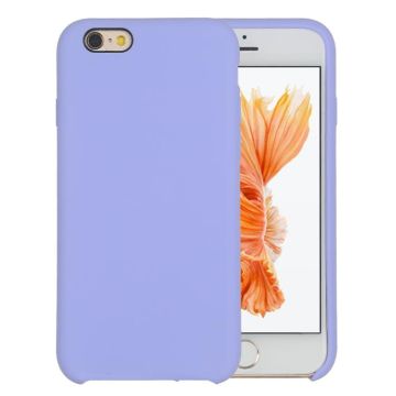 Pure Color Liquid Silicone + PC Shockproof Defender Case For iPhone SE 2020 & 8 & 7(Light Purple)