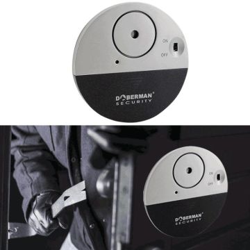 Ultra-slim Round Door / Window Alert Detect Vibration Sensor Alarm for Home Alarms Security