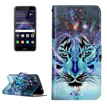 For Huawei  P8 Lite (2017) Gloss Oil Embossed Wolf Pattern Horizontal Flip Leather Case with Holder & Card Slots & Wallet & Photo Frame