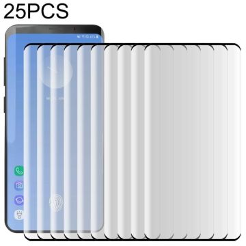 25 PCS For Galaxy S10 Plus 0.3mm 9H 3D Full Screen Tempered Glass Film , Screen Fingerprint Unlocking is Not Supported