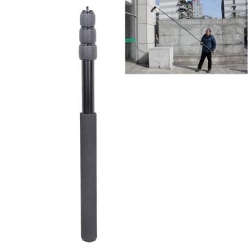 Aluminum Alloy Handheld Boom Pole Holder for SLR Camera / LED Light Microphone, Max Length: 173cm(Black)