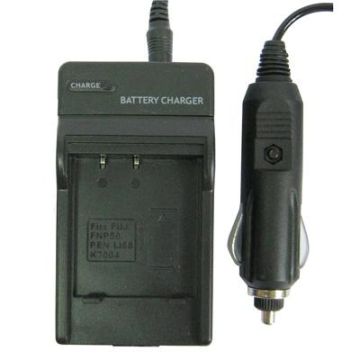 Digital Camera Battery Charger for FUJI FNP50(Black)