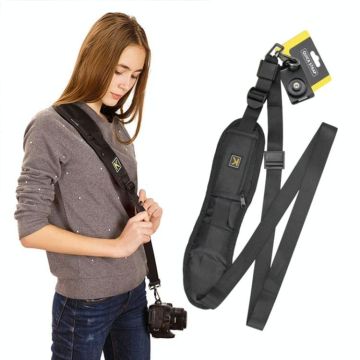 Safe & Fast Quick Rapid Camera Single Sling Strap(Black)