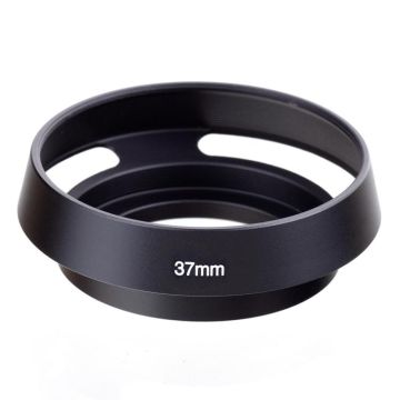 37mm Metal Vented Lens Hood for Leica(Black)